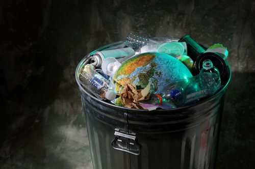Various types of builders waste materials